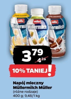 Napój mleczny Müllermilch różne rodzaje promocja w Netto