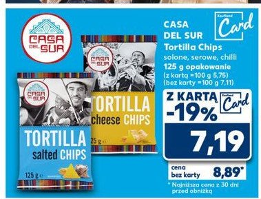 Chipsy hot chilli Casa del sur promocja w Kaufland