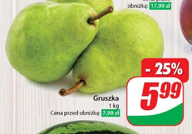 Gruszki zielone promocja w Dino