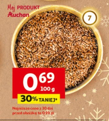 Siemię lniane promocja w Auchan