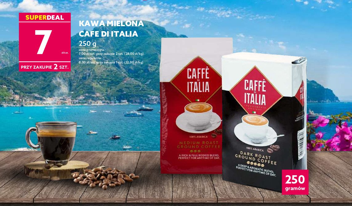 Kawa CAFFE DI ITALIA MEDIUM ROAST promocja