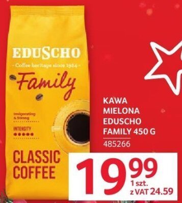 Kawa mielona Eduscho Family 450 g promocja w Selgros