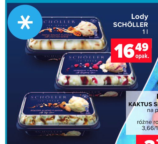Lody roaster almond flavour Scholler ice cream promocja