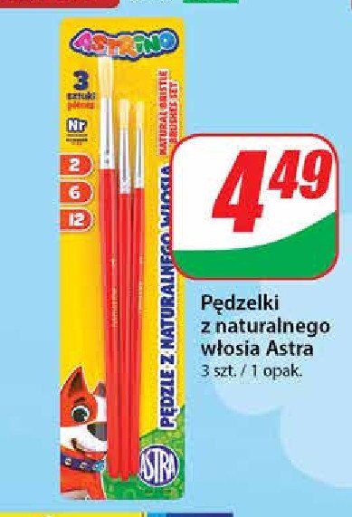 Pędzle z naturalnego włosia Astra promocja