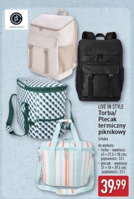 Torba termiczny 33 l Live in style promocja