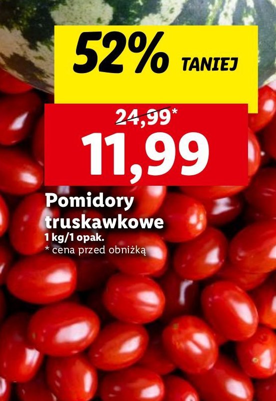 Pomidorki truskawkowe promocja w Lidl