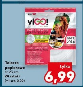 Talerz papierowy 23 cm Vigo! promocja