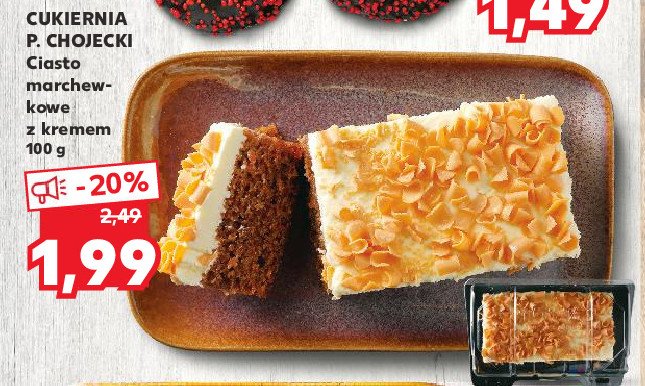 Ciasto marchewkowe z kremem Chojecki promocja