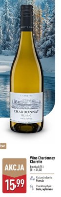 Wino Chardonnay Chabette promocja w Aldi