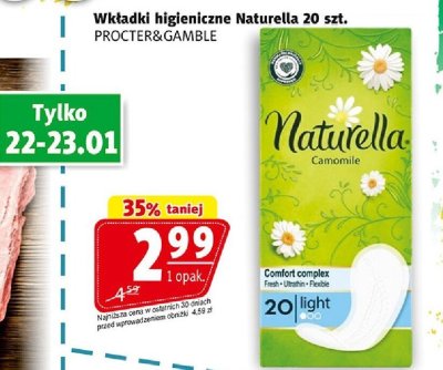Wkładki higieniczne Naturella promocja w Prim Market