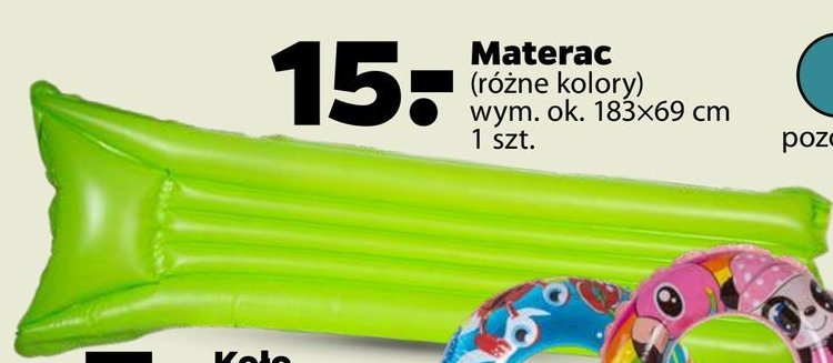Materac 183 x 69 cm promocja