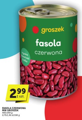 Fasola czerwona MW Groszek promocja w Euro Sklep
