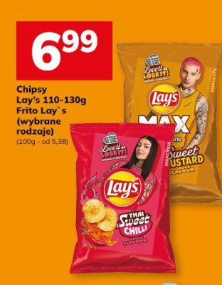 Chipsy Lay's 110-130g Frito Lay's (wybrane rodzaje) promocja w Hitpol