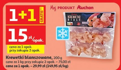Krewetki promocja w Auchan