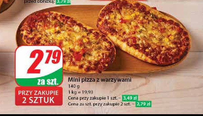 Mini pizza z warzywami promocja