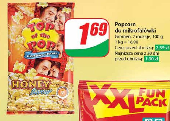 Popcorn honey TOP OF THE POP promocja