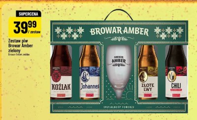 Zestaw piw Browar Amber zielony promocja w POLOmarket