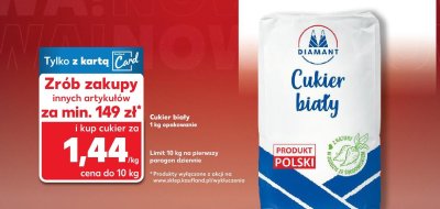 Cukier biały promocja w Kaufland