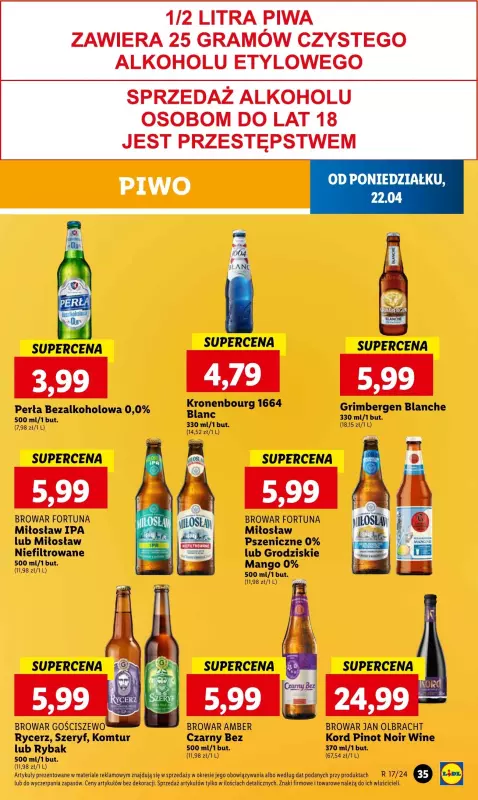 Lidl - gazetka promocyjna Oferta od poniedziałku od poniedziałku 22.04 do środy 24.04 - strona 41