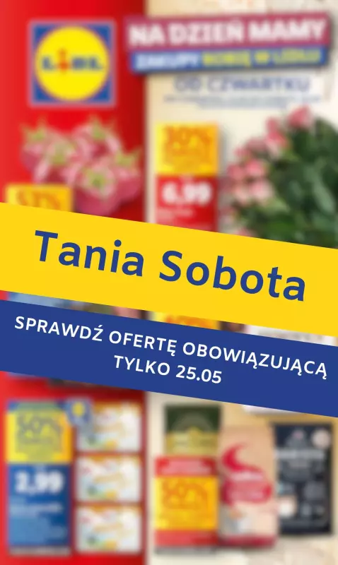 Lidl - gazetka promocyjna Tania sobota w Lidlu! od soboty 25.05 do soboty 25.05