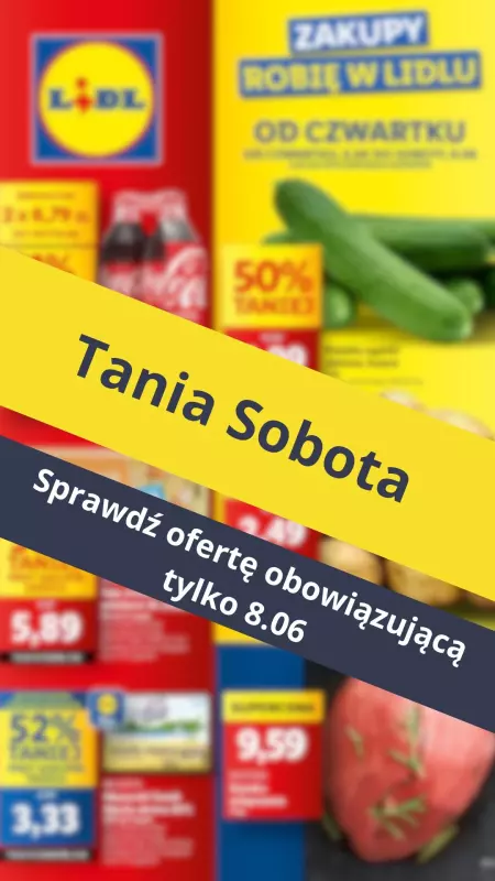 Lidl - gazetka promocyjna Tania sobota w Lidlu! od soboty 08.06 do soboty 08.06