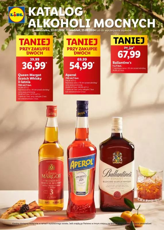 Lidl - gazetka promocyjna Katalog alkoholi mocnych  do niedzieli 25.08