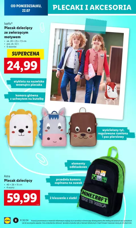 Lidl - gazetka promocyjna Katalog od poniedziałku 22.07 do soboty 31.08 - strona 10