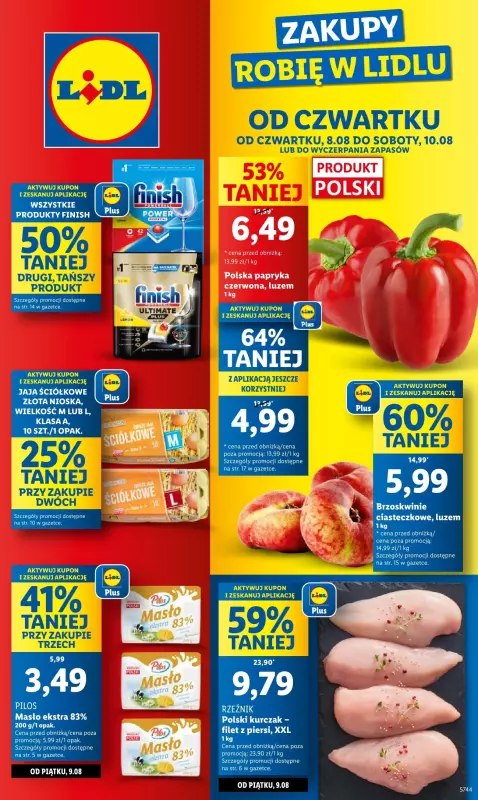 Lidl - gazetka promocyjna Oferta od czwartku od czwartku 08.08 do soboty 10.08