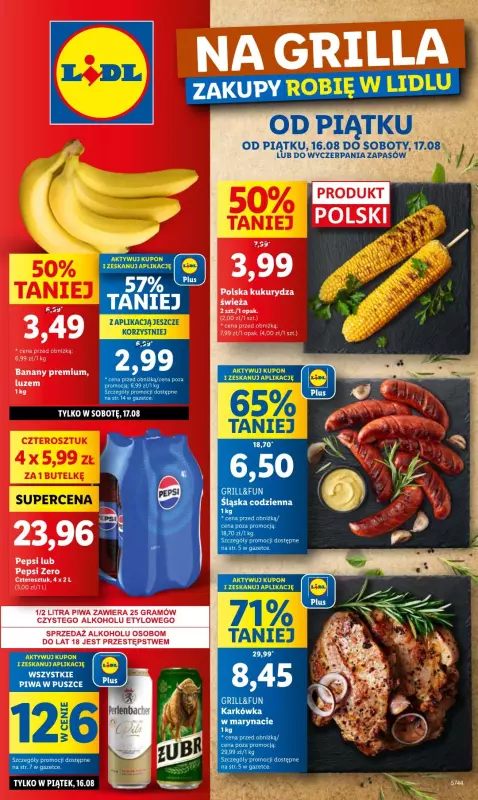 Lidl - gazetka promocyjna Od piątku od piątku 16.08 do soboty 17.08