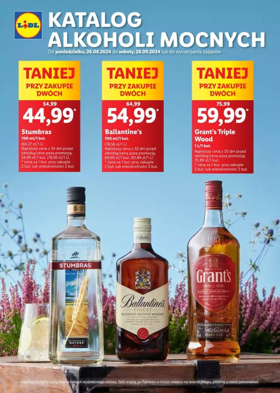 Lidl - gazetka promocyjna Gazetka alkoholowa od czwartku 29.08 do soboty 28.09