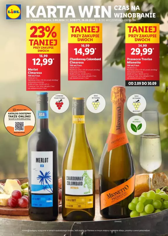 Lidl - gazetka promocyjna Karta Win od poniedziałku 02.09 do soboty 28.09