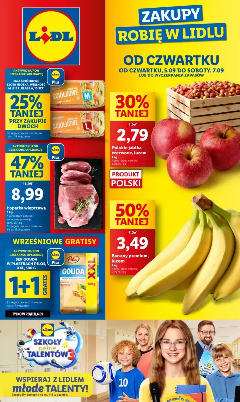 Lidl - gazetka promocyjna Oferta od czwartku od czwartku 05.09 do soboty 07.09