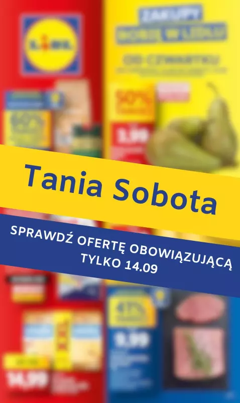 Lidl - gazetka promocyjna Tania sobota w Lidlu!  