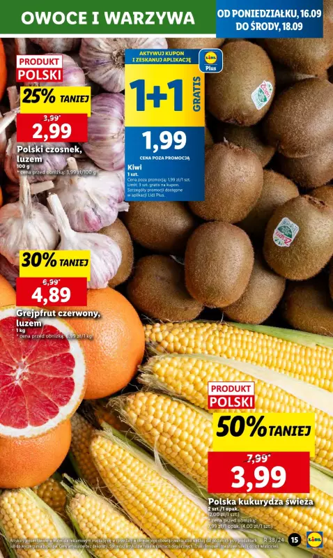 Lidl - gazetka promocyjna Oferta od poniedziałku od poniedziałku 16.09 do środy 18.09 - strona 19