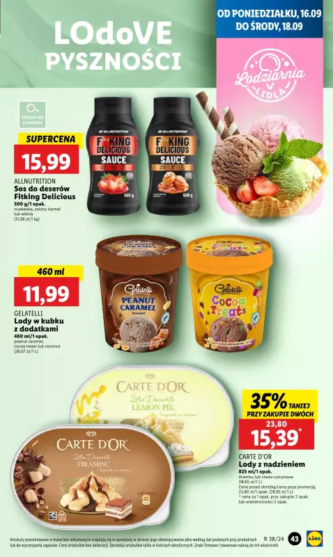 Lidl - gazetka promocyjna Oferta od poniedziałku od poniedziałku 16.09 do środy 18.09 - strona 49