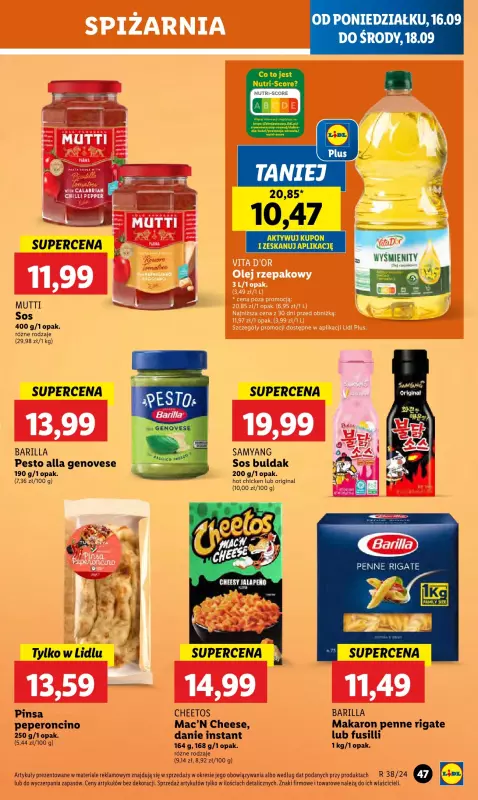 Lidl - gazetka promocyjna Oferta od poniedziałku od poniedziałku 16.09 do środy 18.09 - strona 53