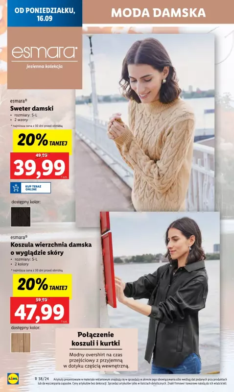 Lidl - gazetka promocyjna Oferta od poniedziałku od poniedziałku 16.09 do środy 18.09 - strona 16