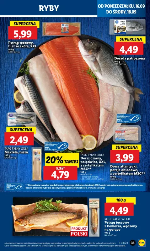 Lidl - gazetka promocyjna Oferta od poniedziałku od poniedziałku 16.09 do środy 18.09 - strona 39