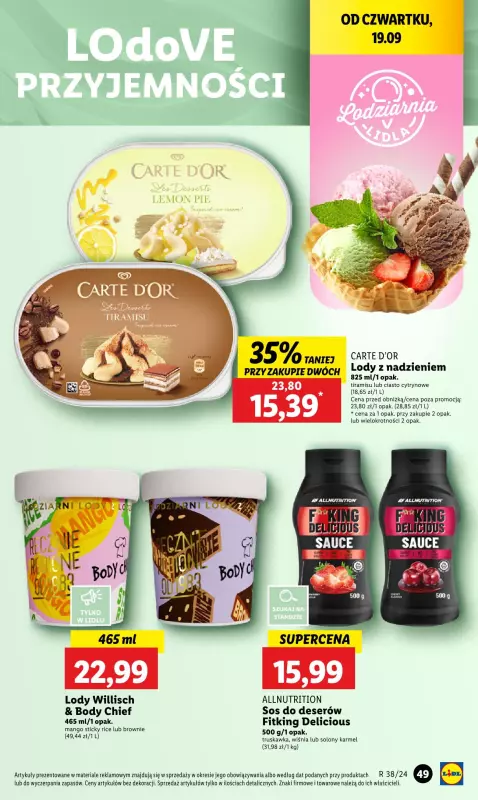 Lidl - gazetka promocyjna Oferta od czwartku od czwartku 19.09 do soboty 21.09 - strona 37