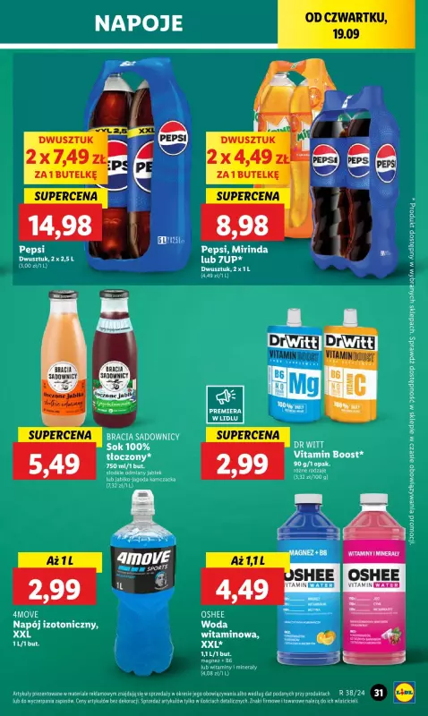 Lidl - gazetka promocyjna Oferta od czwartku od czwartku 19.09 do soboty 21.09 - strona 33