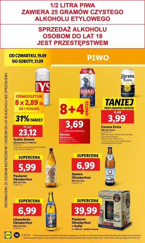 Lidl - gazetka promocyjna Oferta od czwartku od czwartku 19.09 do soboty 21.09 - strona 36