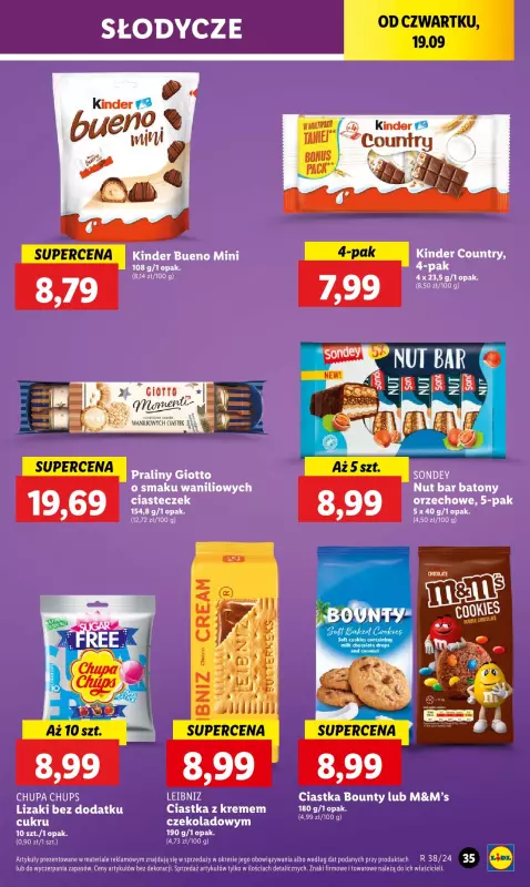 Lidl - gazetka promocyjna Oferta od czwartku od czwartku 19.09 do soboty 21.09 - strona 39