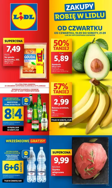 Lidl - gazetka promocyjna Oferta od czwartku od czwartku 19.09 do soboty 21.09