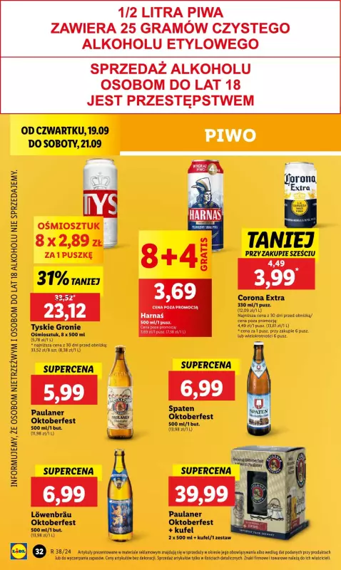 Lidl - gazetka promocyjna Oferta od czwartku od czwartku 19.09 do soboty 21.09 - strona 40