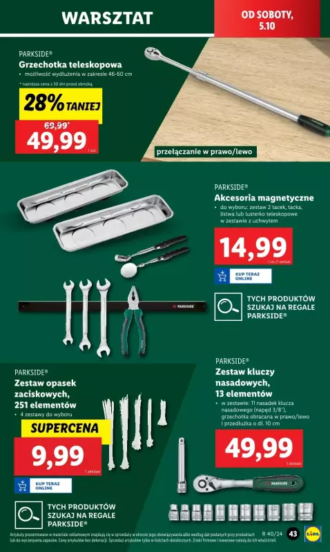 Lidl - gazetka promocyjna Katalog od poniedziałku 30.09 do soboty 05.10 - strona 47