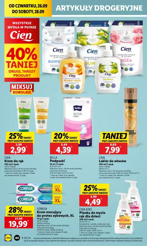 Lidl - gazetka promocyjna Oferta od czwartku od czwartku 26.09 do soboty 28.09 - strona 50