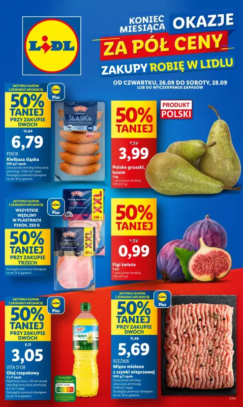 Lidl - gazetka promocyjna Oferta od czwartku od czwartku 26.09 do soboty 28.09