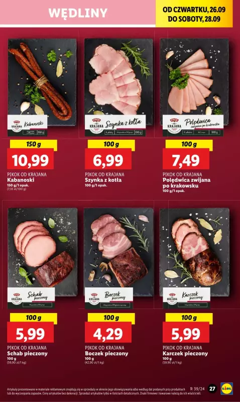 Lidl - gazetka promocyjna Oferta od czwartku od czwartku 26.09 do soboty 28.09 - strona 33