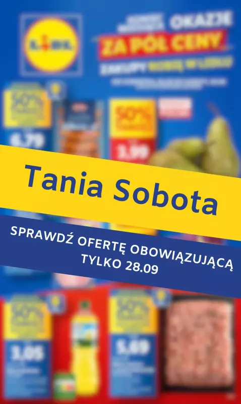 Lidl - gazetka promocyjna Tania sobota w Lidlu!  