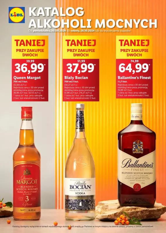 Lidl - gazetka promocyjna KATALOG ALKOHOLI MOCNYCH  do soboty 26.10